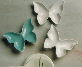 Farfurioara fluture - culori 1 (alb si bleu)
